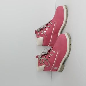 Timberland -19718W -Barbiecore Waterproof Nubuck Boots -Fuschia  Rose 2.5UK 5US